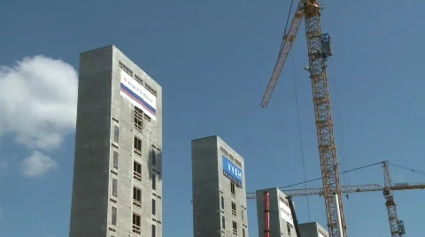 Leiden making of building Achmea Stock Footage 815408