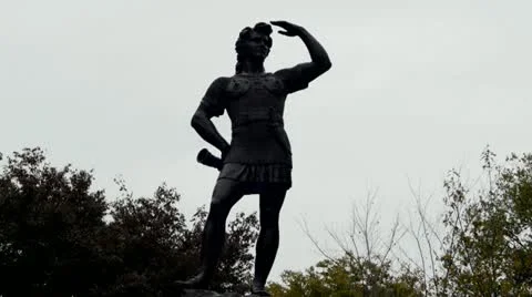 Leif Ericson Statue Boston Video stock 12536352