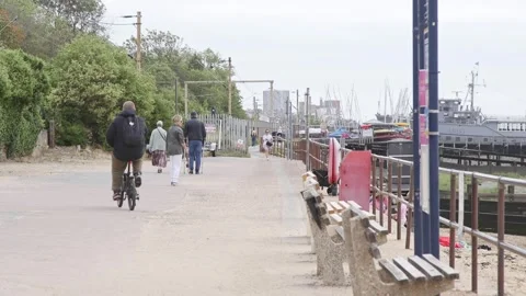 Leigh cinder path Stock Footage 344422209