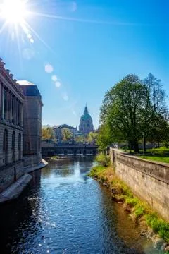 Leineschloss of Hanover Foto stock