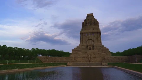 Leipzig - Battle of the Nations Monument Stock Footage 110907632
