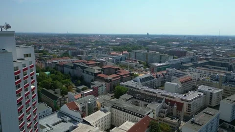 Leipzig, Germany - 08/28/2024: leipzig, germany showing city hochhaus Stock Footage 284295251