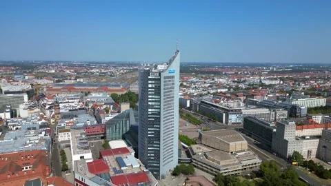 Leipzig, Germany - 08/28/2024: leipzig, germany featuring the cit Video stock 284295435