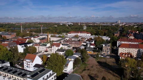 Leipzig, Germany - 09/08/2023: Leipzig, Germany. Aerial View of Stock Footage 270062341