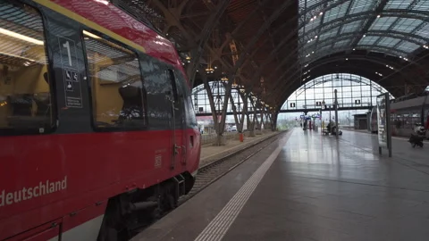 Leipzig, Germany - August 11 2025 The Hauptbahnhof is the main railway station Stock-Footage 324869709