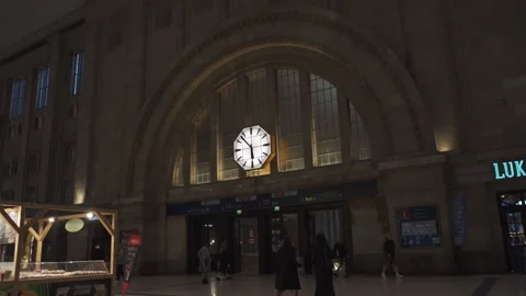 Leipzig, Germany - August 11 2025 The Hauptbahnhof is the main railway station Stock-Footage 324869754