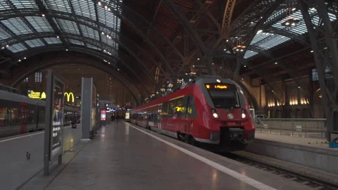 Leipzig, Germany - August 11 2025 The Hauptbahnhof is the main railway station Stock-Footage 324869843