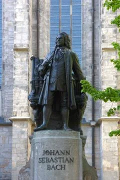 Leipzig, Germany, May 2, 2026: Historical Monument of Johann Sebastian Bach.. Stock Photos