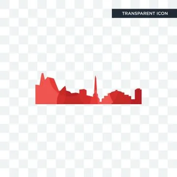 Leipzig hd vector icon isolated on transparent background, leipzig hd logo de イラスト素材