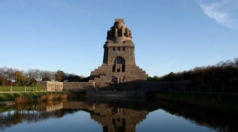Leipzig Monument to the Battle of the Nations Stock Footage 48568188