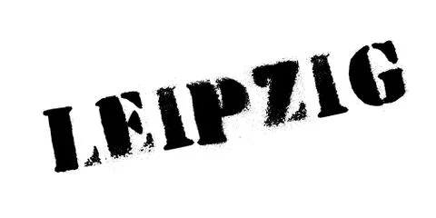Leipzig rubber stamp Illustrazione stock
