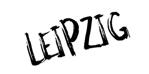 Leipzig rubber stamp Illustrazione stock