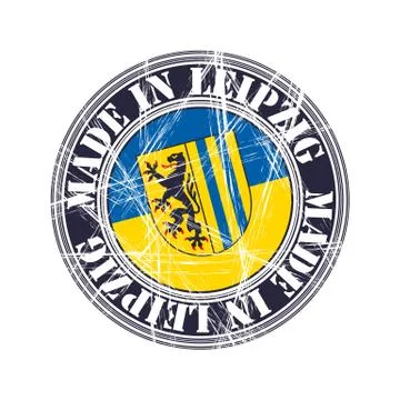 Leipzig rubber stamp 스톡 일러스트