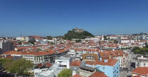 Leiria aerial view Stock Footage 55437214
