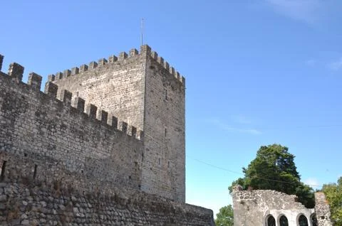 Leiria castle Stock Photos
