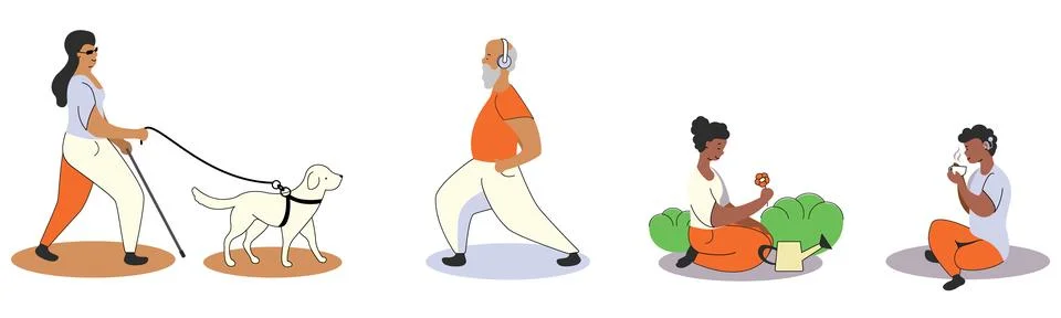 Leisure Activities Stock Illustration