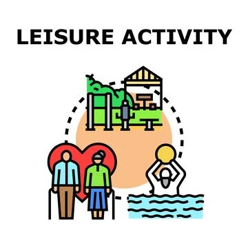 Leisure activity choice concept vector illustration Stock Illustration