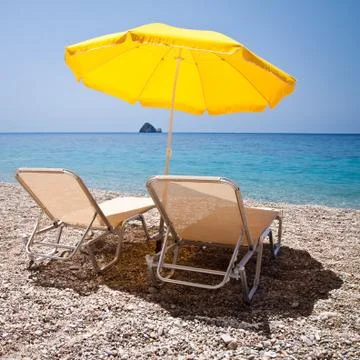 Leisure on the beach Stock Photos