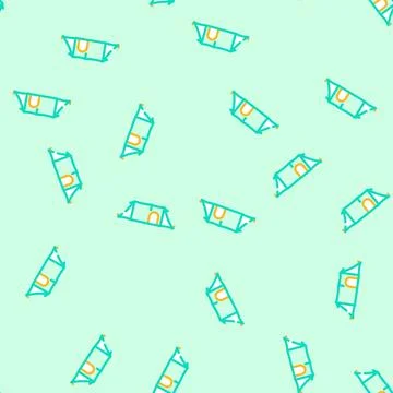 Leisure tent vacation vector seamless pattern Stock Illustration