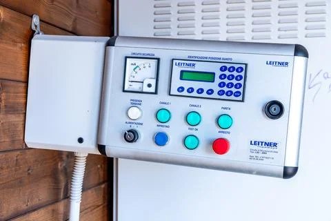 Leitner Safety Control Unit at Cable Car Station Foto stock