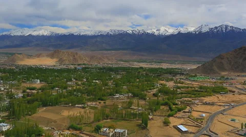 Lekh  panoram from the mountains Stock Footage 40840390