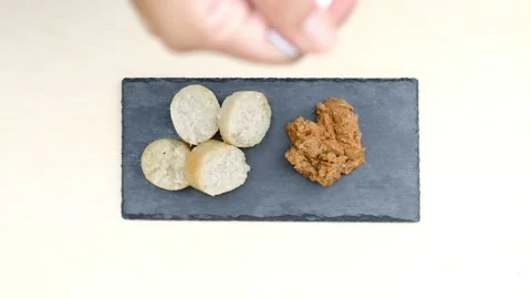 Lemang and rendang for Eid Mubarak Stock Footage 157566174