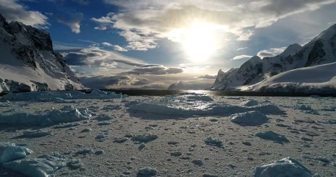 Lemarie Strait Antarctica Stock Footage 99804204