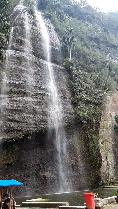 Lembah Anai Waterfall Stock Footage 219846081