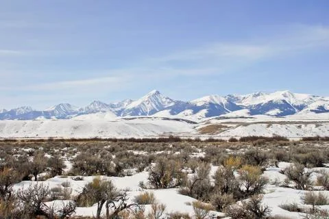 Lemhi mountains Stock Photos