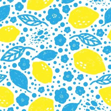 Lemon Abstract grunge texture stylized pattern rapport vector イラスト素材