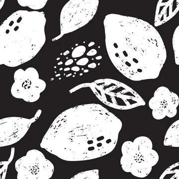 Lemon Abstract grunge texture stylized pattern rapport vector イラスト素材