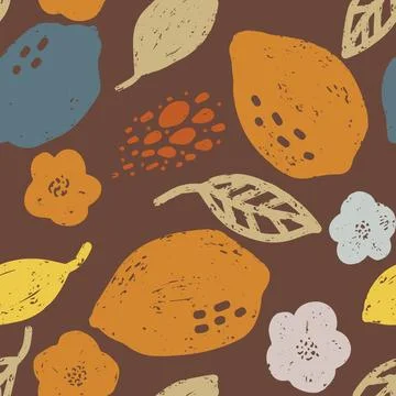 Lemon Abstract grunge texture stylized pattern rapport vector Stock Illustration