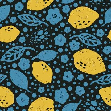 Lemon Abstract grunge texture stylized pattern rapport vector Stock Illustration