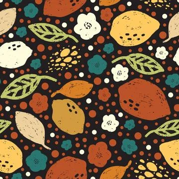 Lemon Abstract grunge texture stylized pattern rapport vector Illustrazione stock
