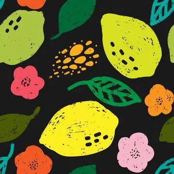 Lemon Abstract grunge texture stylized pattern rapport vector Stock Illustration