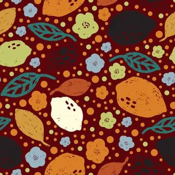 Lemon Abstract grunge texture stylized pattern rapport vector Stock Illustration
