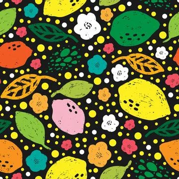 Lemon Abstract grunge texture stylized pattern rapport vector Stock Illustration