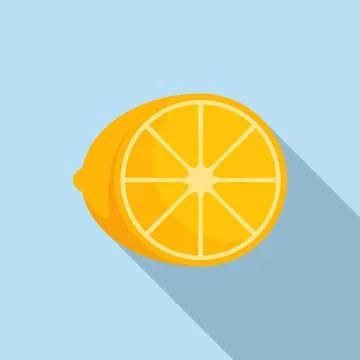 Lemon allergy icon flat vector. Spring pollen Stock Illustration