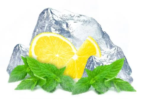 Lemon and ice Stock Photos
