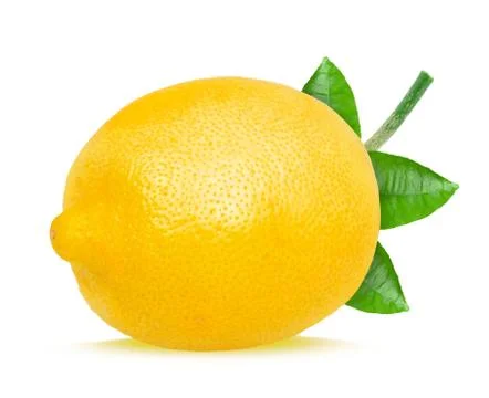 Lemon and leaf Stock Photos