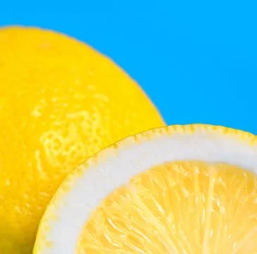Lemon and lemon slice Foto stock