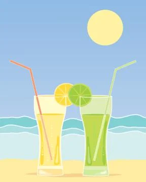 Lemon and lime Illustrazione stock