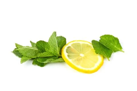 Lemon and mint Stock Photos