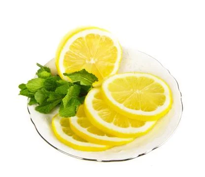 Lemon and mint Stock Photos