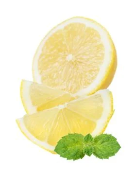 Lemon and mint Stock Photos