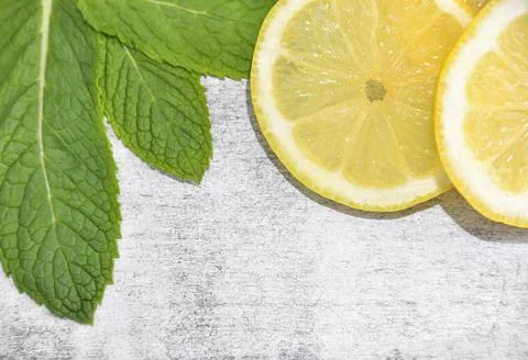 Lemon and Mint Foto stock