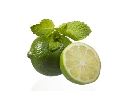 Lemon and peppermint Stock-Fotos