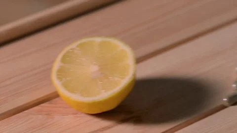 Lemon and pills. Supplement, creatine, hmb, bcaa or vitamin. Stock Footage 77728376
