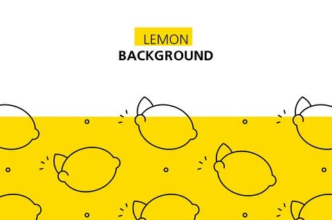 Lemon background Stock Illustration