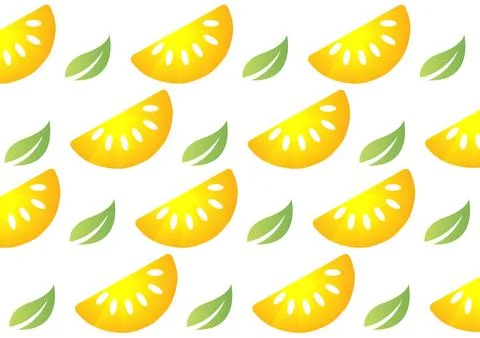 Lemon background with a yellow theme Illustrazione stock